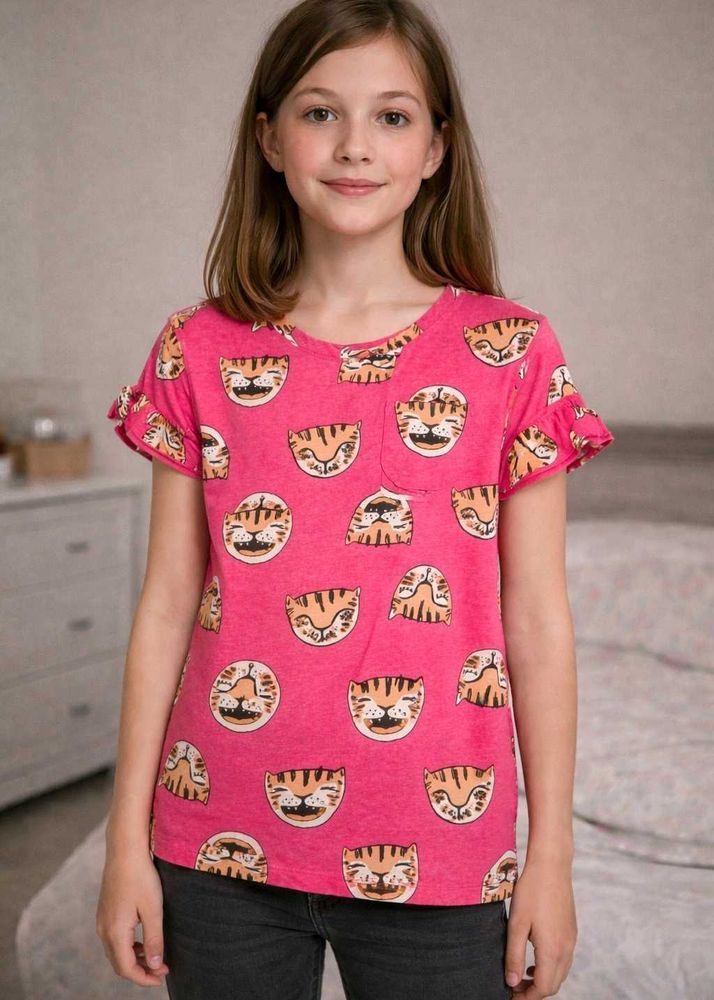 Cute Tiger Print Tee