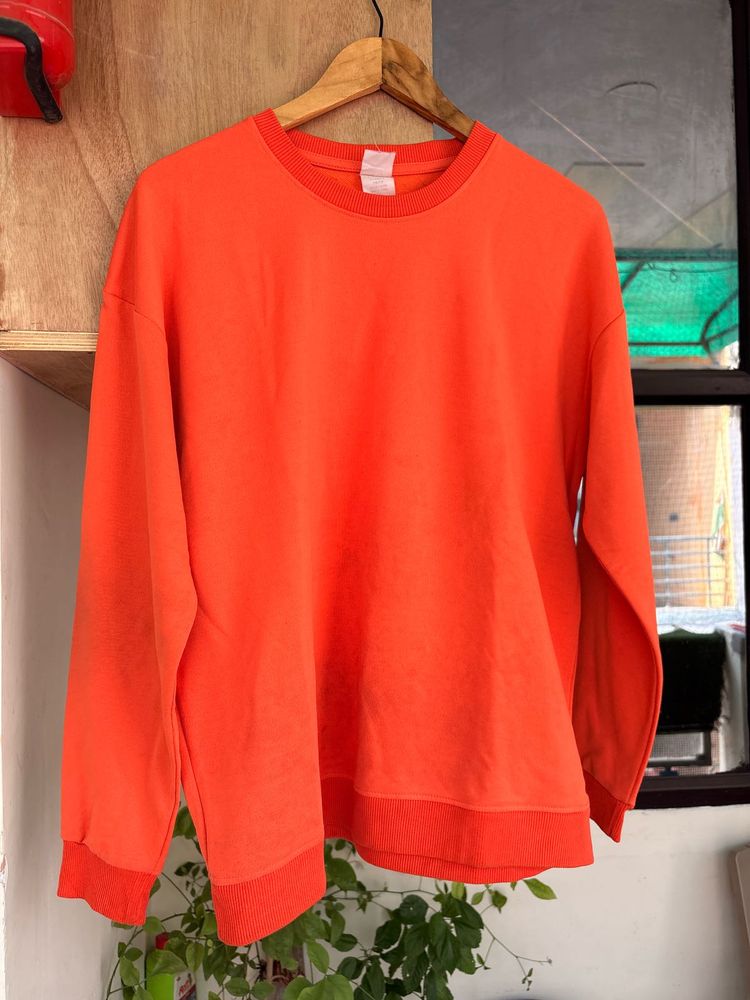 Bright Orange Crewneck Sweatshirt