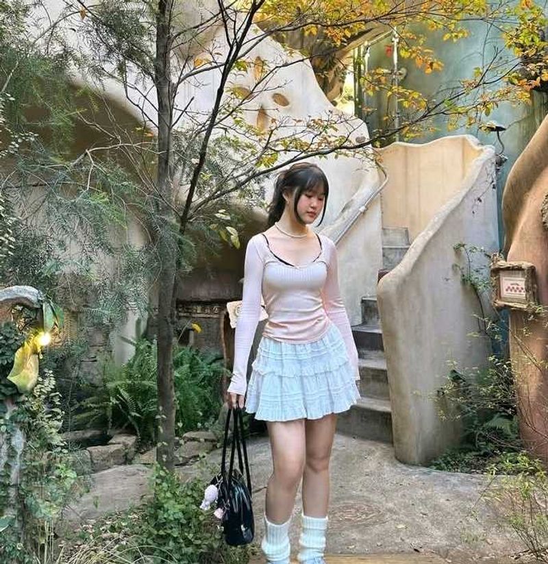 Tiered Mini Skirt