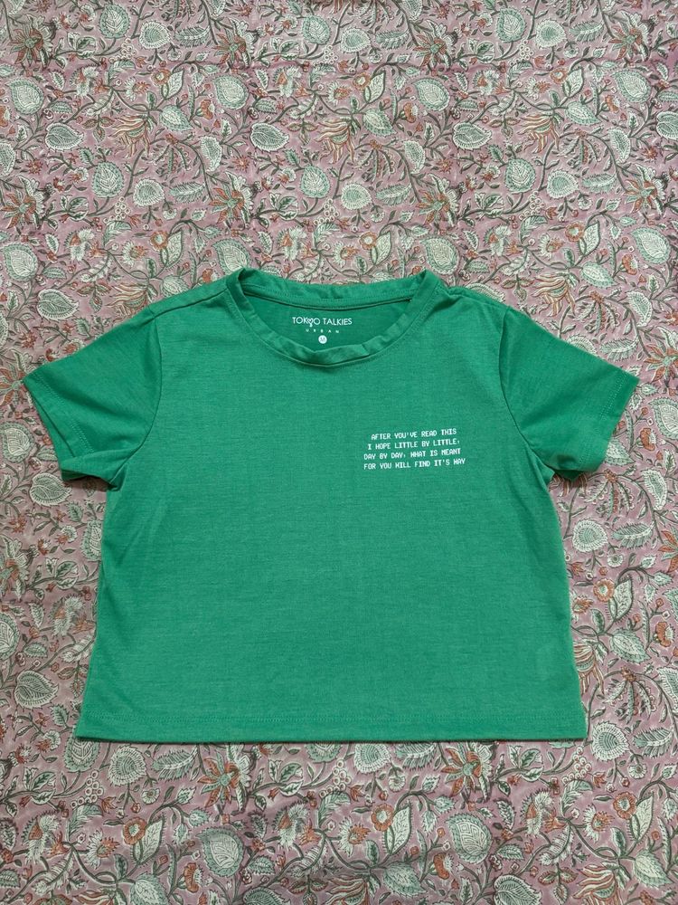 Green Graphic Print T-Shirt