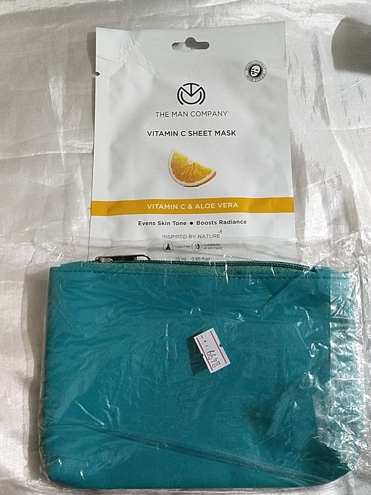 The Man Company Sheet Mask With Pouch 👝