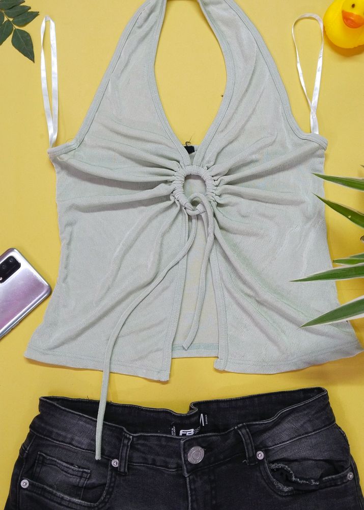 Halter Neck Crop Top