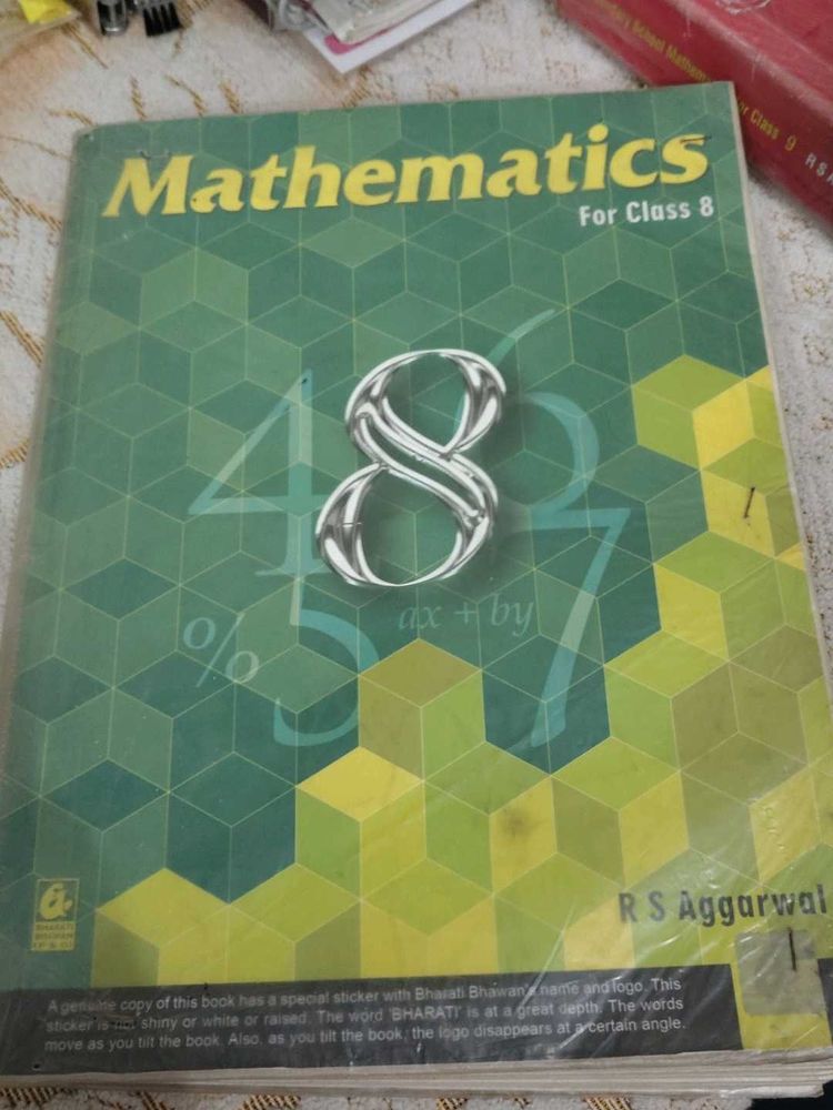 Mathematics For Class 8 by R.S. Aggarwal