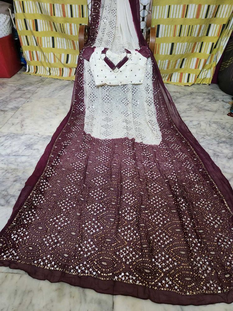Navratri special saree with blouse