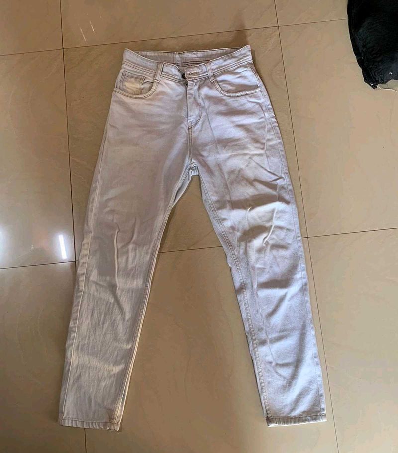 Light Wash Distressed Denim Jeans