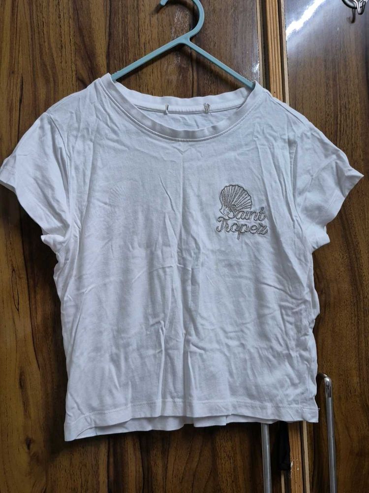 White Saint Tropez T-Shirt