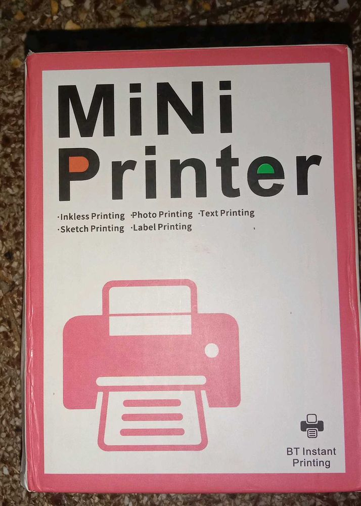 Mini Printer - Inkless &amp; BT Instant Printing