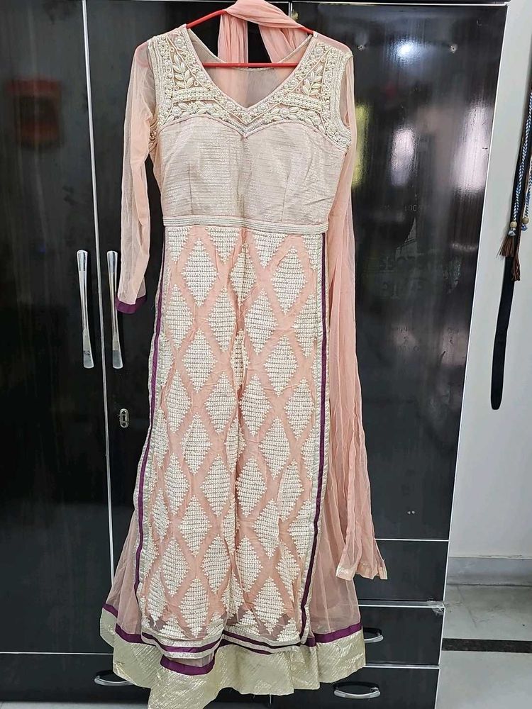 Peach party Kurta Set free delivery