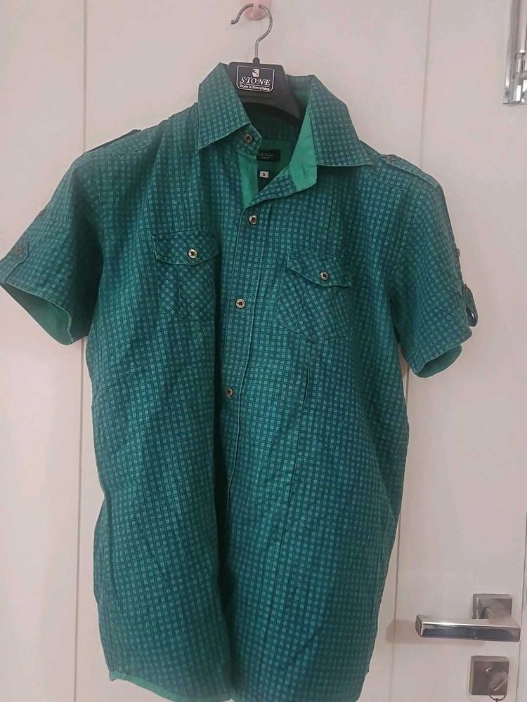 Green Cargo Shirt