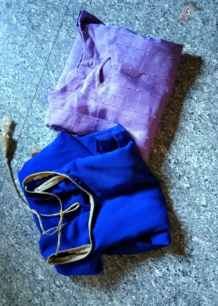 🎀Purple &amp; Blue Ethnic kurti Set