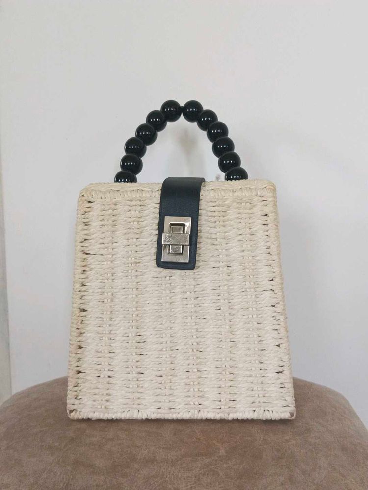 Woven Square Handbag