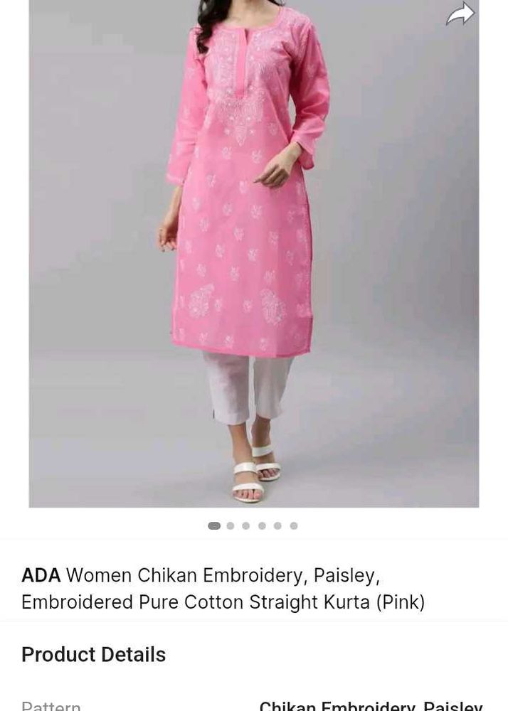 Ada Chikankari Kurti