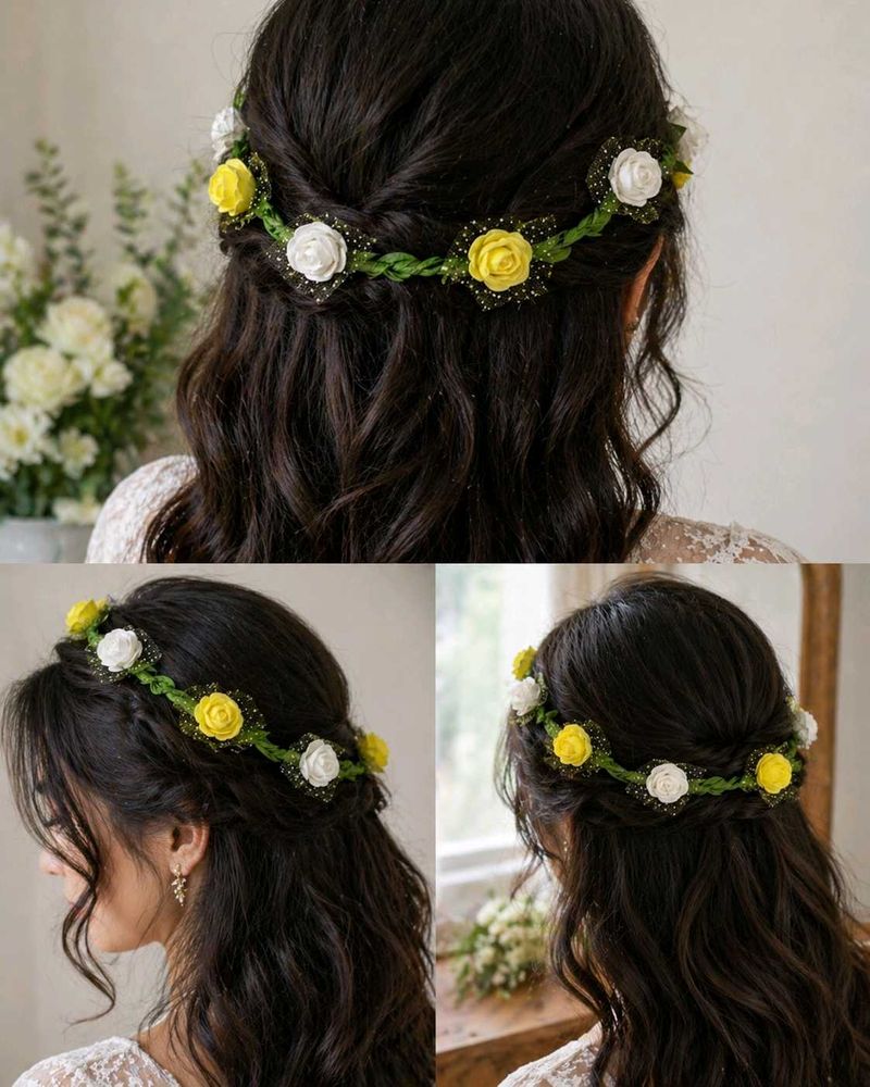 Elegant Floral Hair Crown