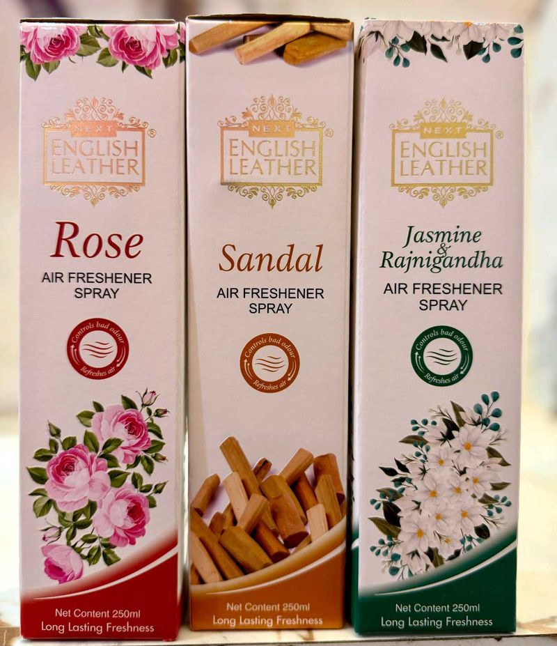 Next English Leather Air Freshener Spray Set