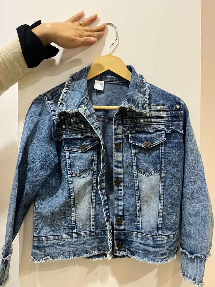 Distressed Denim Jacket