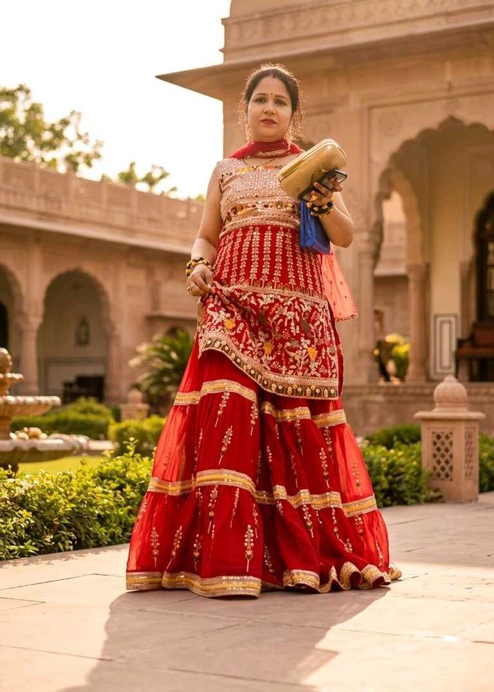 wedding wear Embroidered sharara set...