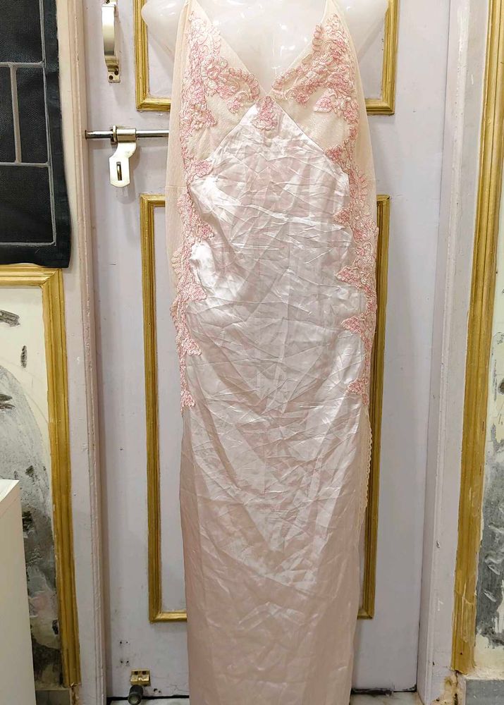 Elegant Lace Trim Slip Dress