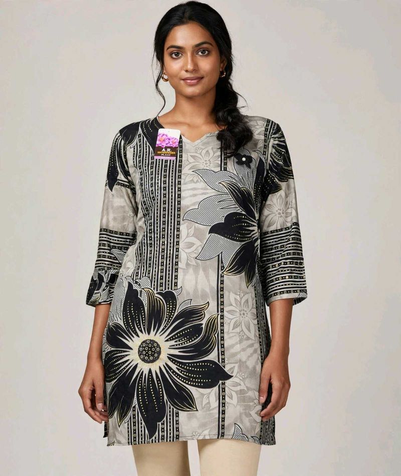 Stylish Floral Print Kurta new