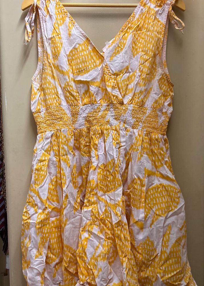 Westside Yellow Floral Mini Dress