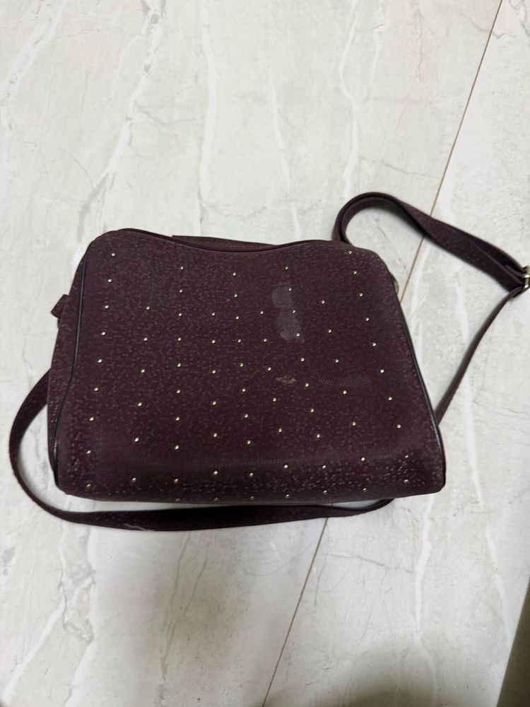 Maroon Crossbody Bag