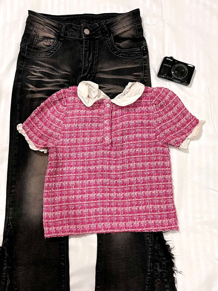 cute pink top