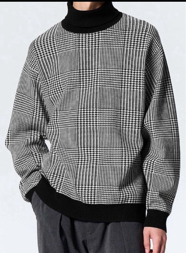 Knitted Turtle Neck Pullover Sweater
