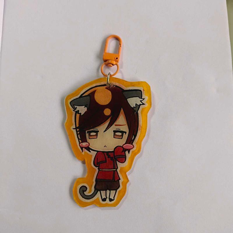 hetalia Hong Kong with cat ears keychain i made!