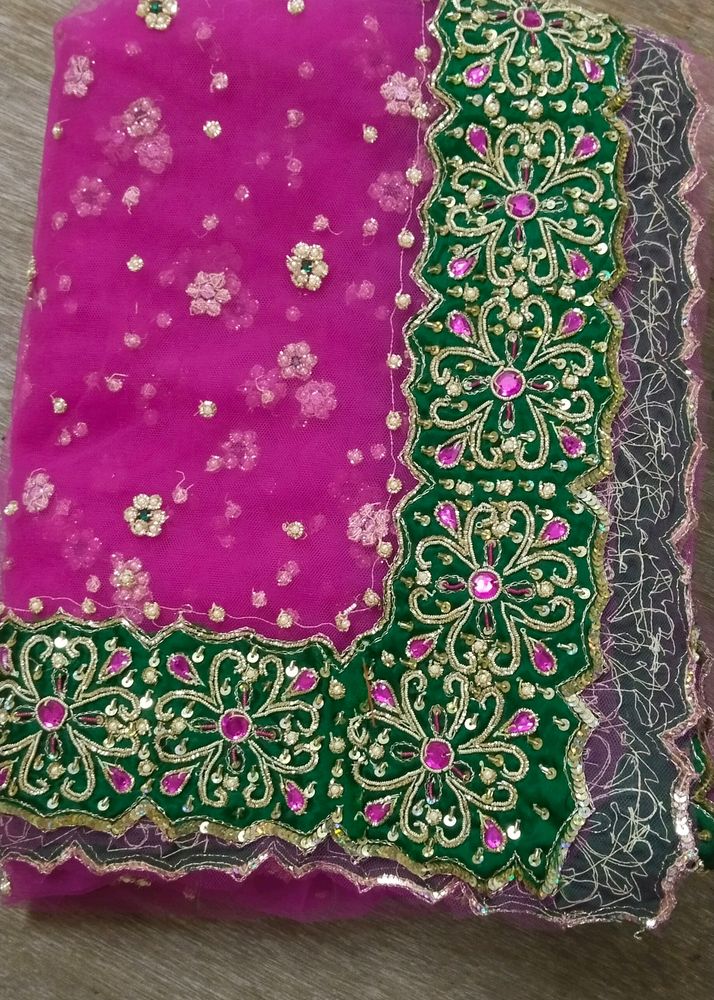 Very Beautiful 😍 Pink Saree....ready to wear