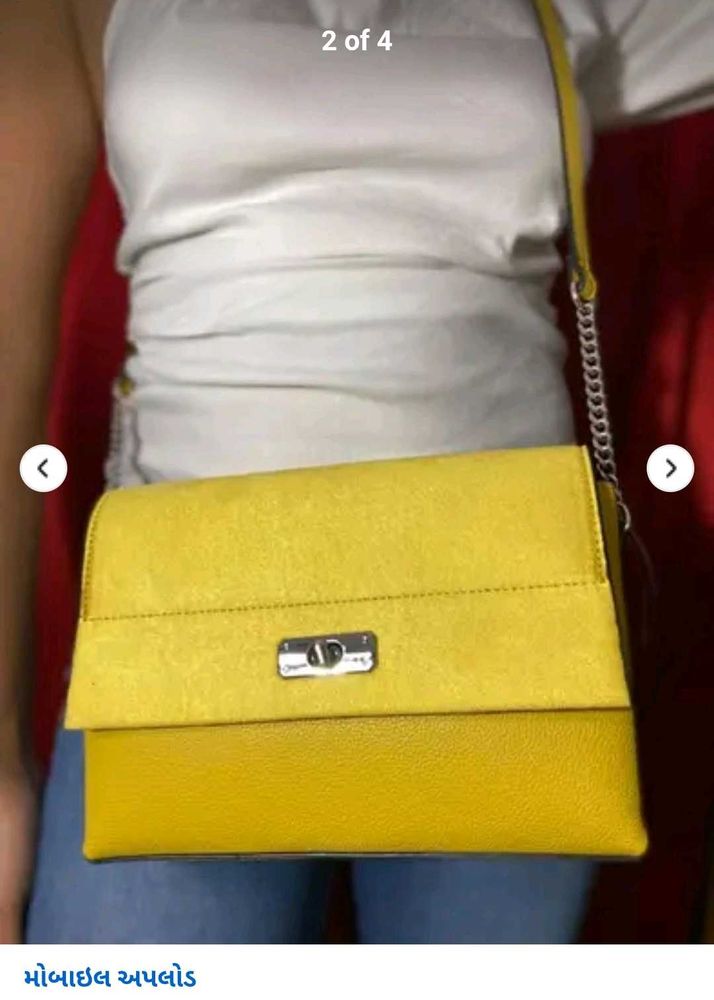 Chic Yellow Crossbody Bag