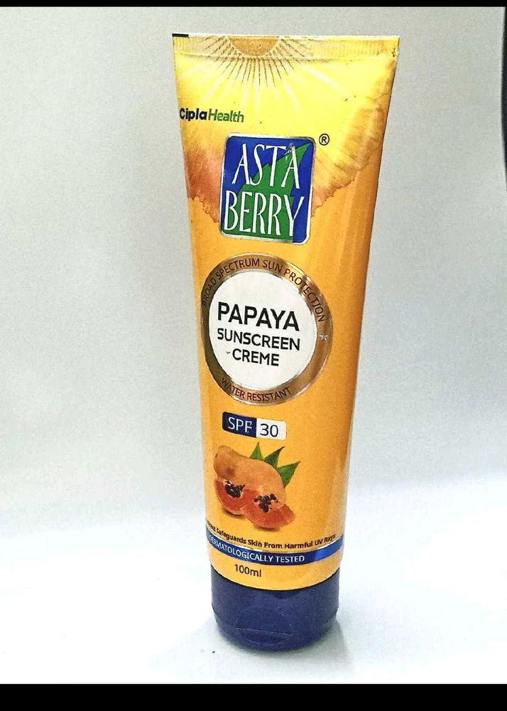 Asta Berry Papaya Sunscreen Creme SPF 30