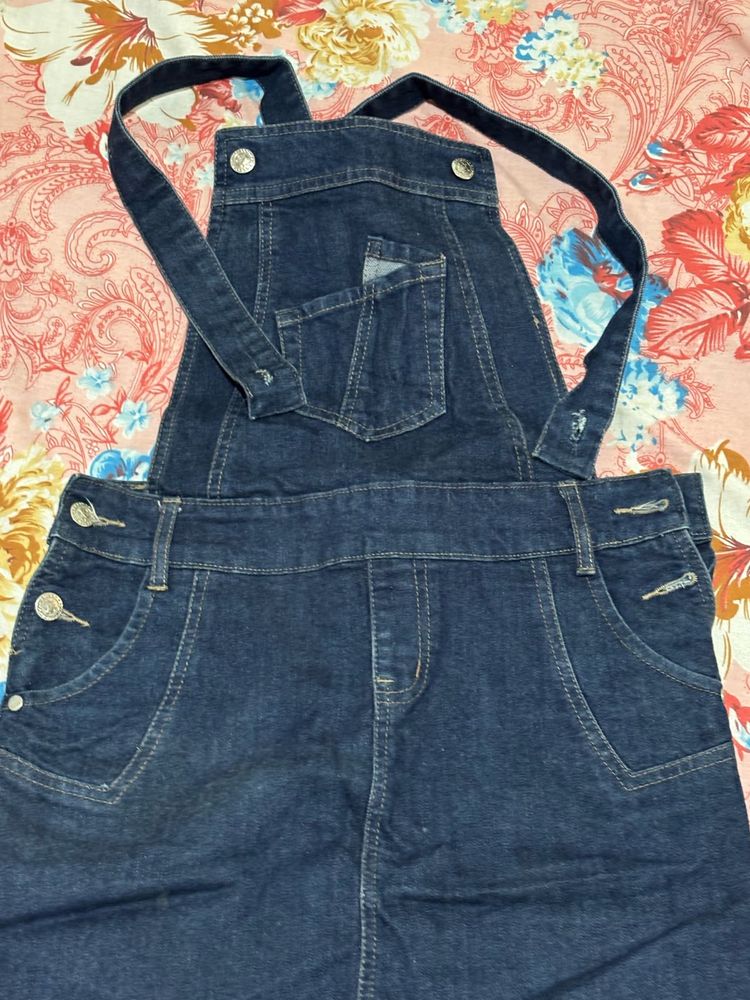 Denim Overalls Skirt