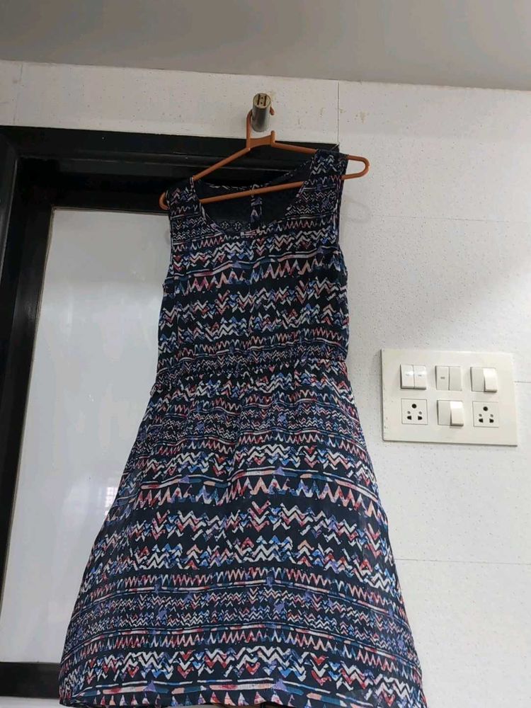 Boho Print Sleeveless Dress