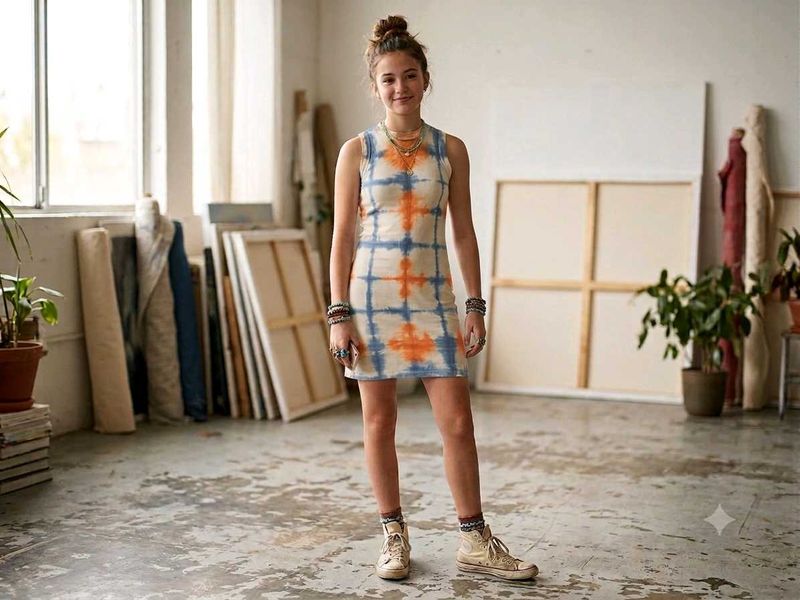 Unique Tie-Dye short dress