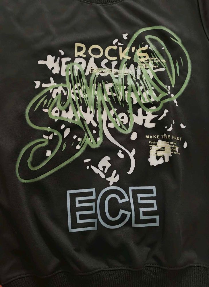Slogan  Print Sweatshirt