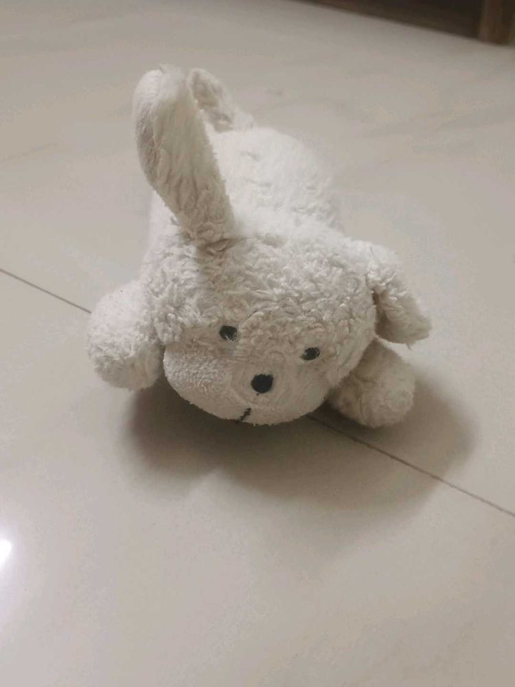White Plush Dog Toy