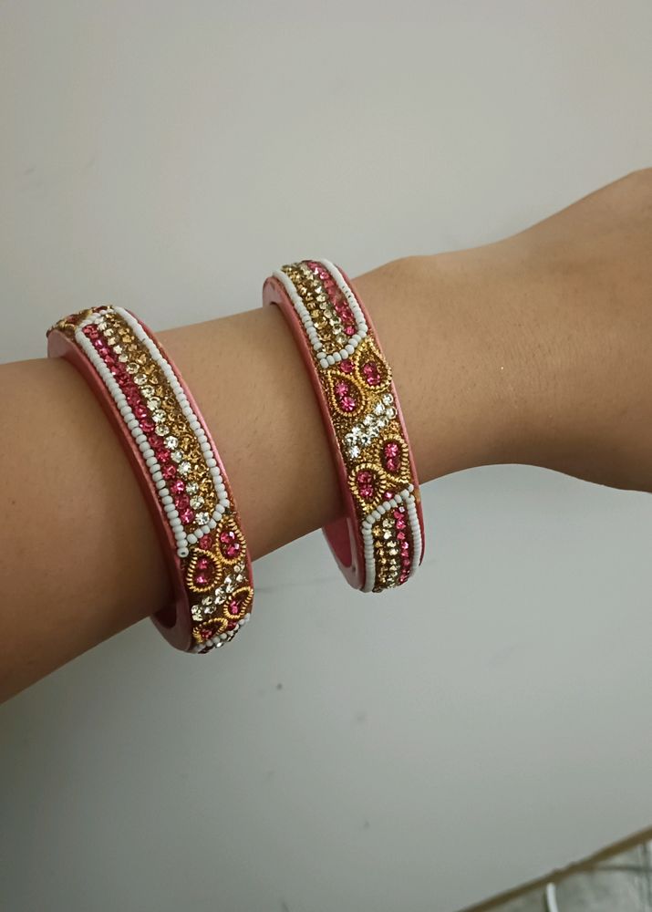 Pink Colour Bangles