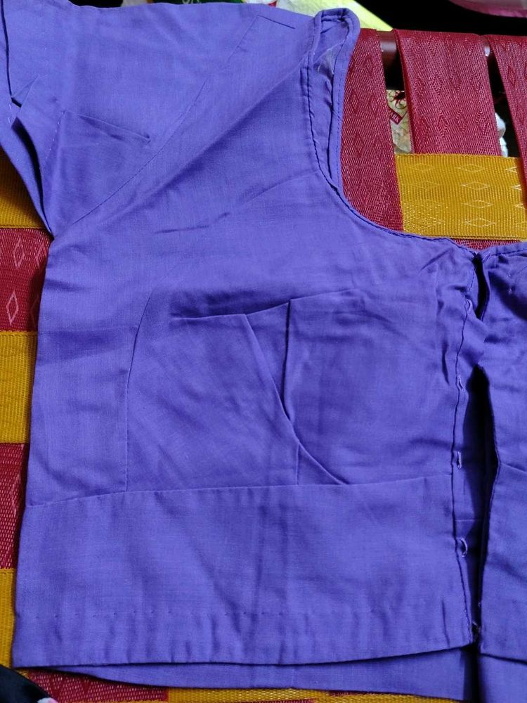 Purple Cotton Blouse