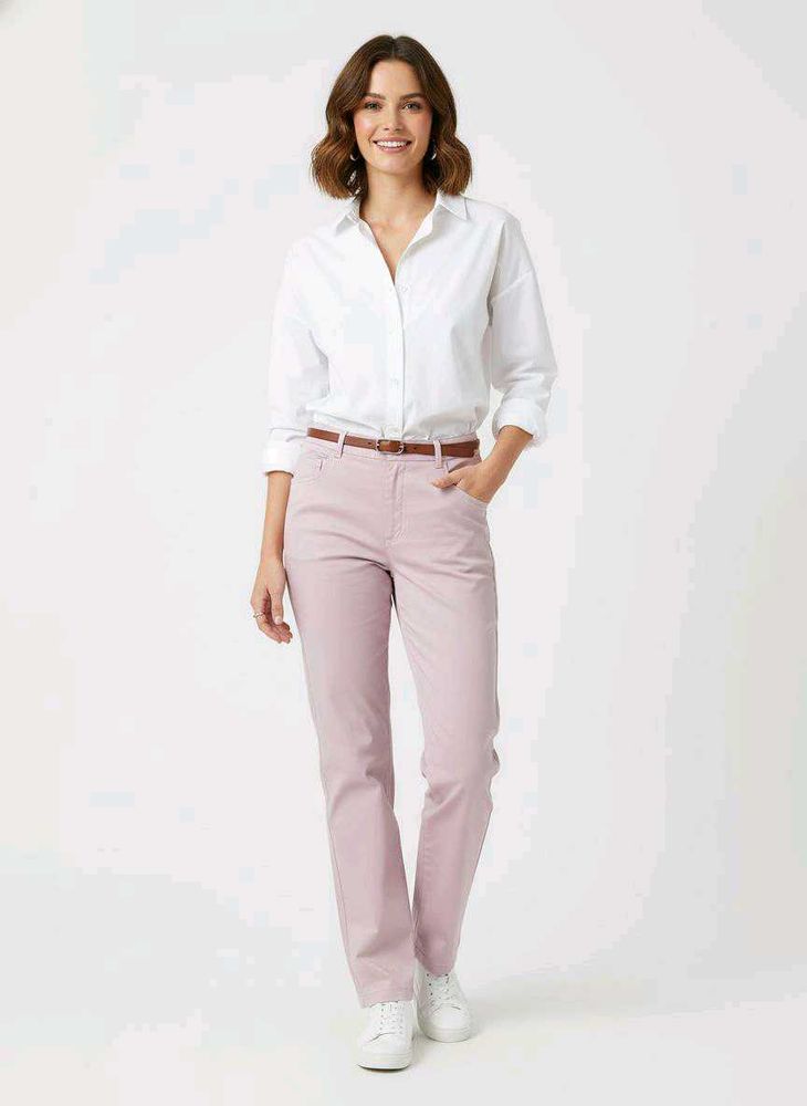 Light Pink Straight Leg Pants