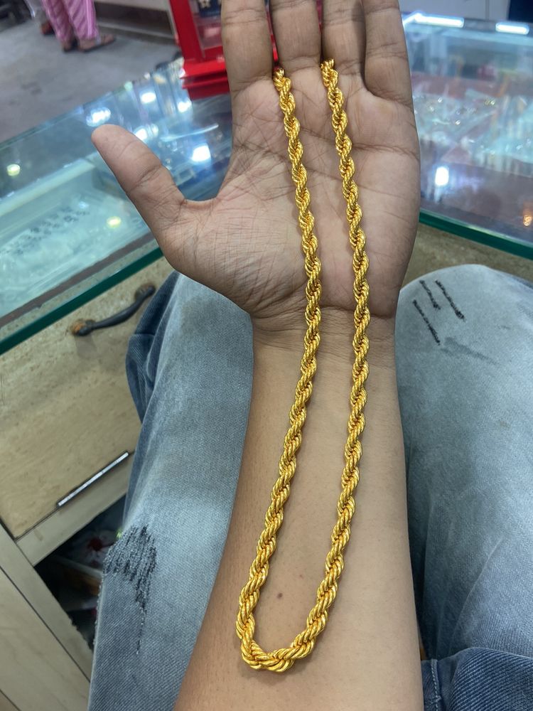 Solid Gold Rope Chain