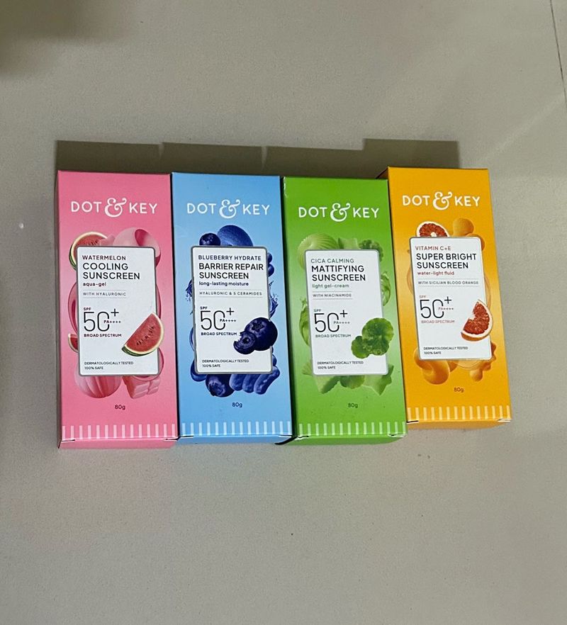DOT &amp; KEY Sunscreen Lot - 4 Types