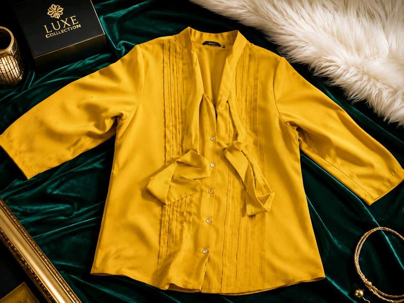 Elegant Mustard Yellow Blouse