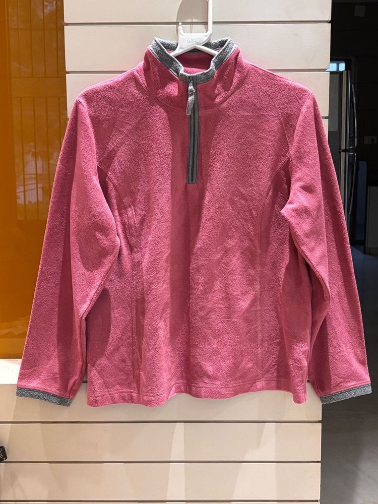 Cozy Pink Fleece Pullover