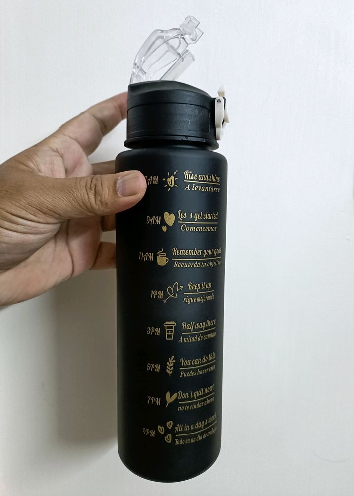 Motivation Bottle 1ltr Black Color