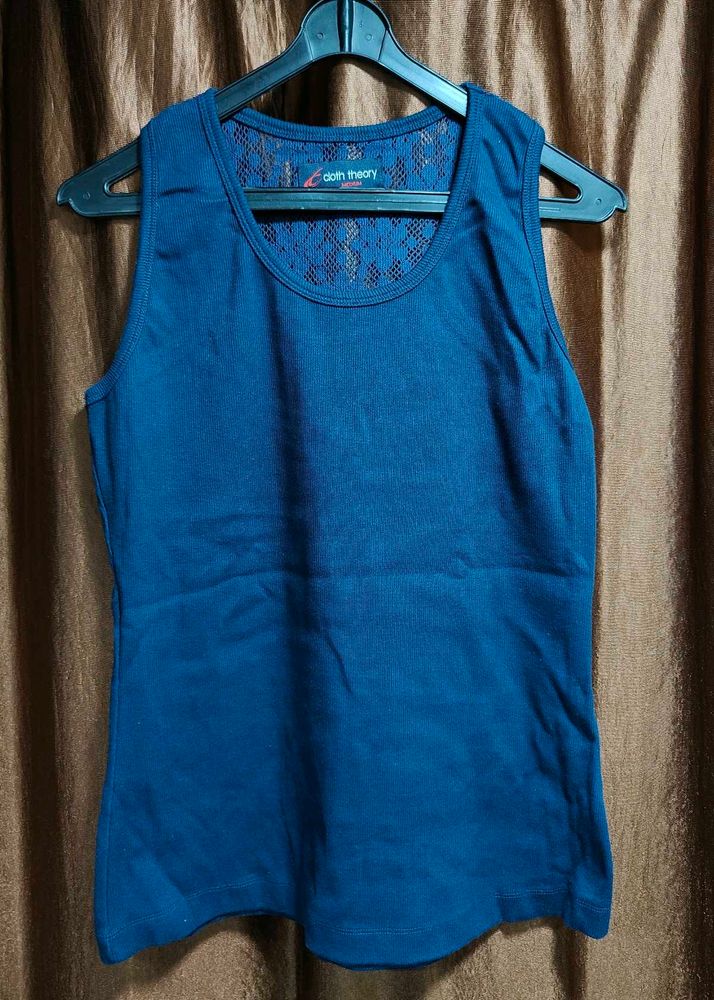 New Cloth Theory Navy Blue Tank Top