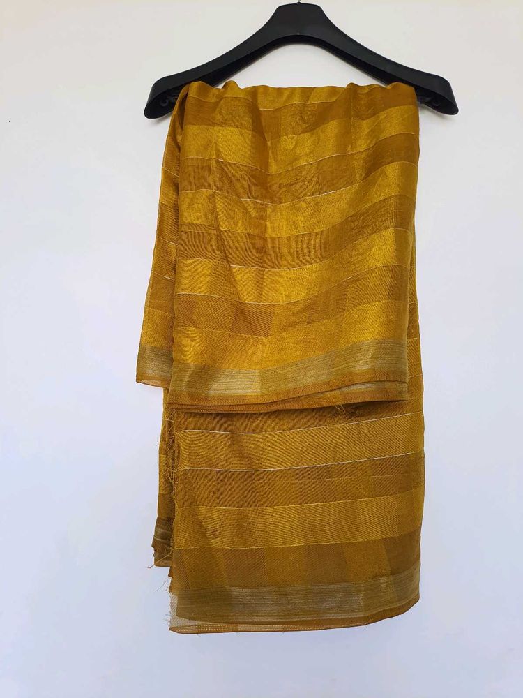 Elegant Mustard Saree