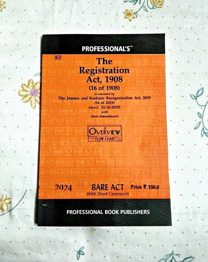 ⚖️ * Registration Act,1908 | Edition 2024