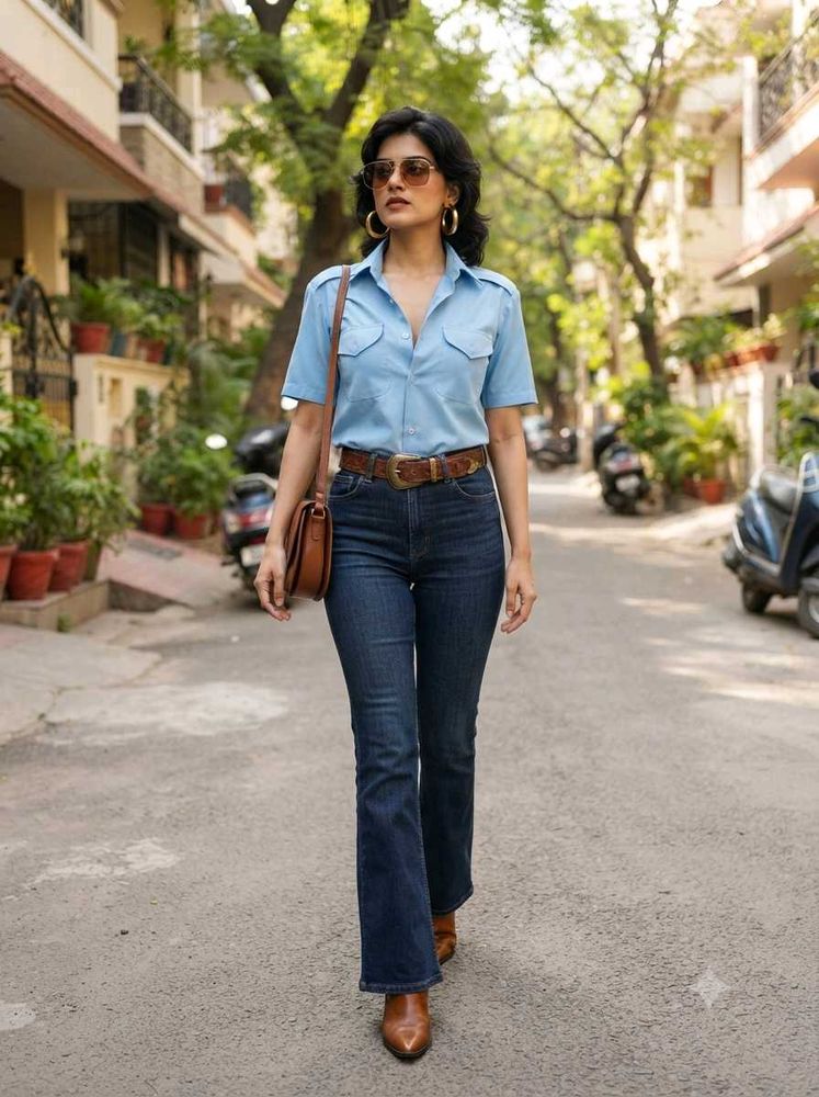 Light Blue Short Sleeve Shirt