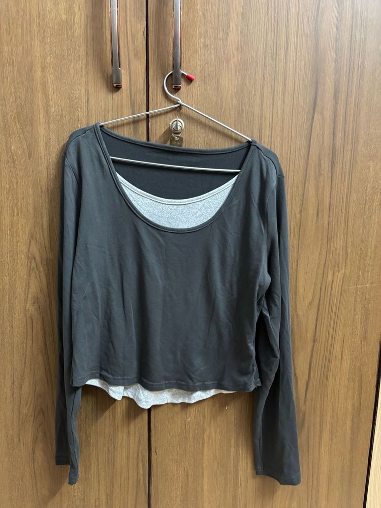 Layered Long Sleeve Top
