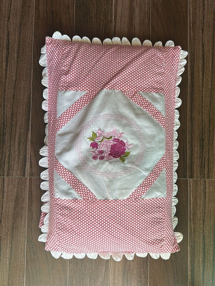 Pure cotton Floral Embroidered Bedsheet