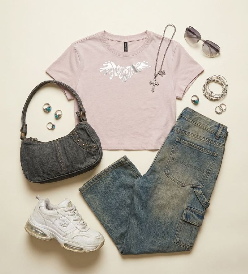 H&amp;M Stylish Pink Graphic T-Shirt